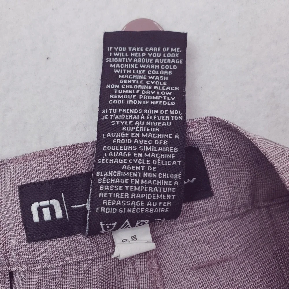 Travis Mathew Shorts Mens 36 Purple Chino Stretch Golf Lightweight Performance - Picture 4 of 10